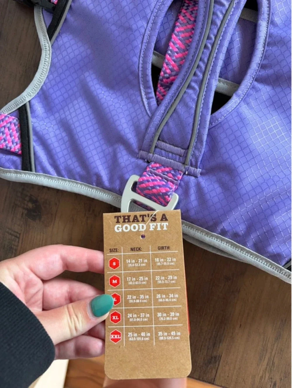 NEW Arcadia Trail Purple/Pink Dog Harness size L